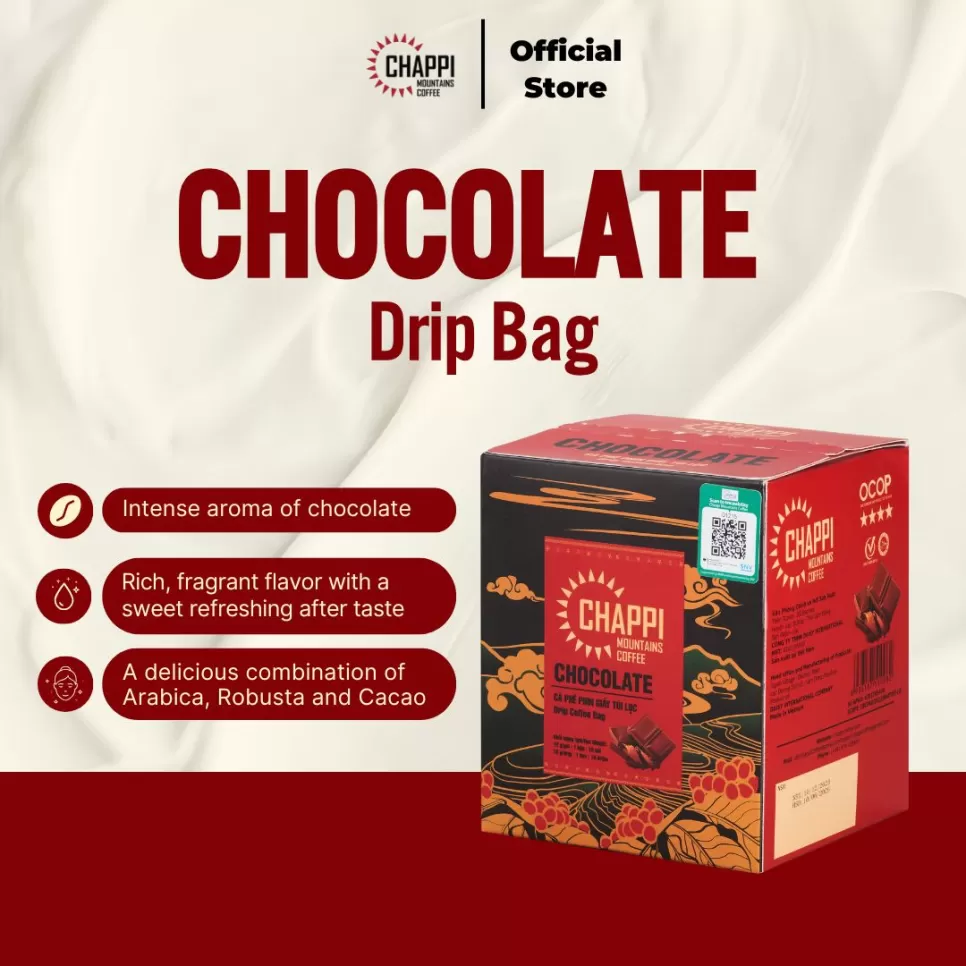 Chappi Specialty Drip Bag Coffee Mix With Chocolate